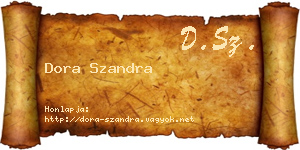 Dora Szandra névjegykártya